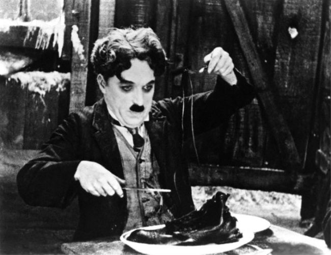 dfn-the-gold-rush Charles Chaplin in 'The Gold Rush'