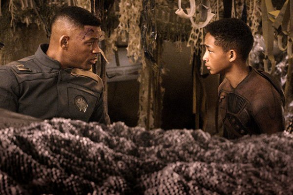 Will Smith and Jaden Smith in M. NIght Shyamalan's 'After Earth' 