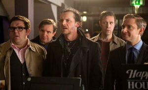 Simon Pegg, Nick Frost and company in Edgar Wright's 'The World's End' (Focus Features)