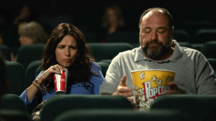 James Gandolfini and Julia Louise-Dreyfuss in 'Enough Said' (Fox Searchlight)