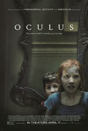 Karen Gillan and Brenton Thwaits in 'Oculus' (Relativity Media)