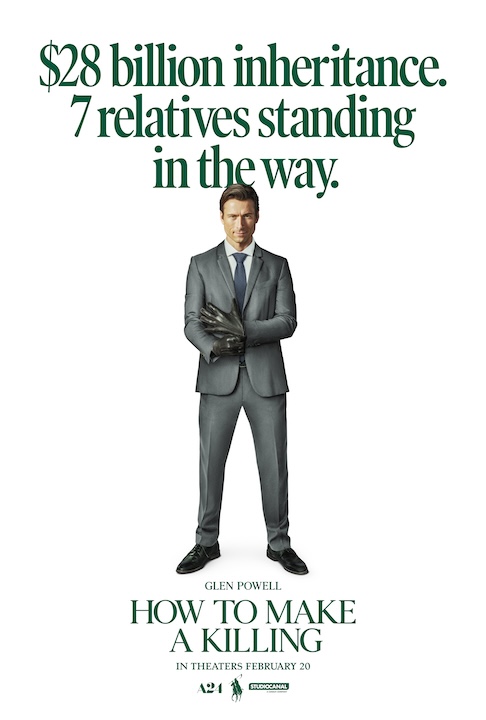 Glen Powell in 'How to Make a Killing' (A24 Films)