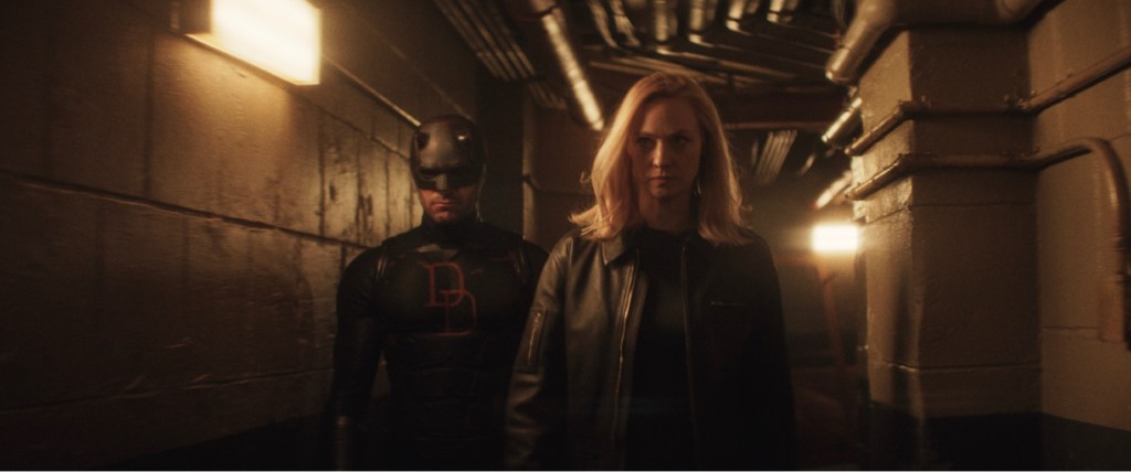 Charlie Cox and Deborah Ann Woll in 'Daredevil: Born Again Season 2' (Disney Plus)